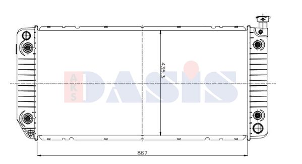 AKS DASIS Radiaator,mootorijahutus 520143N